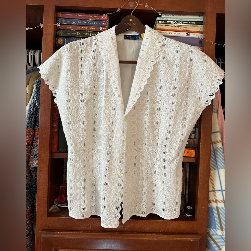 Women’s Polo Ralph Lauren Embroidered Vest/Blouse.